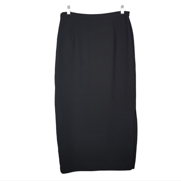 Donna Morgan Vintage Pencil Night Out Formal Little Black Skirt Women's Size 12 - Picture 1 of 12